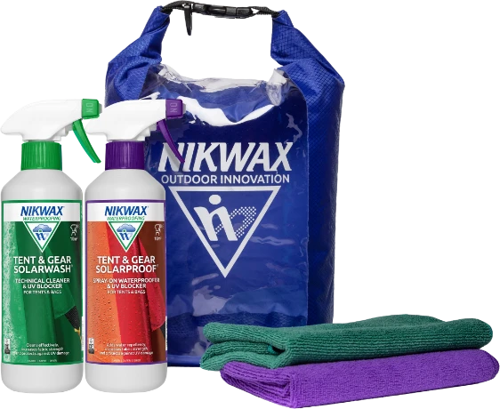 nikwax-tent-gear-duo-pack-camping-kit-zeltpflege-mit-dry-bag image 1
