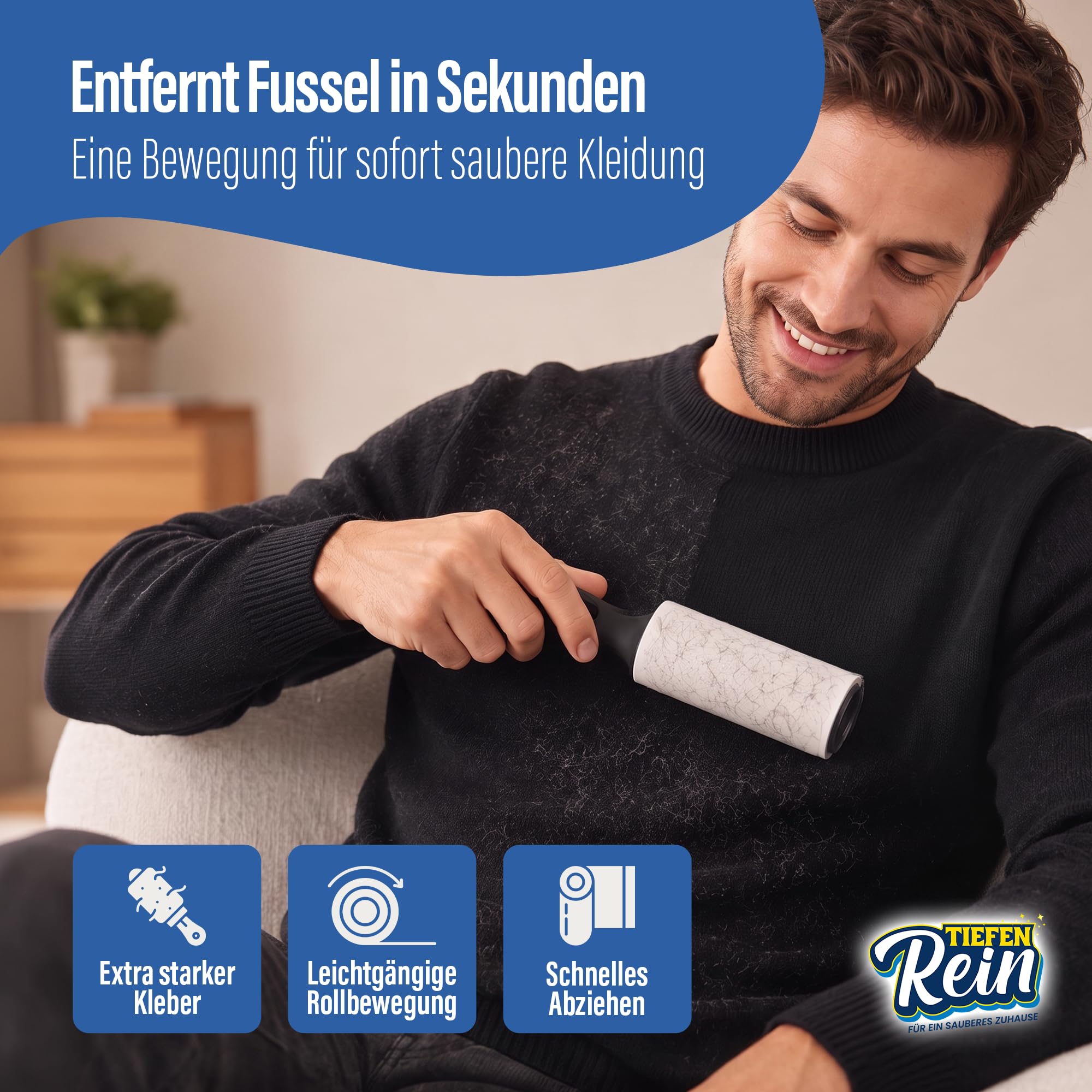 tiefenrein-fusselrolle-tierhaare-kleidung-2-rollen-180-blatt image 2