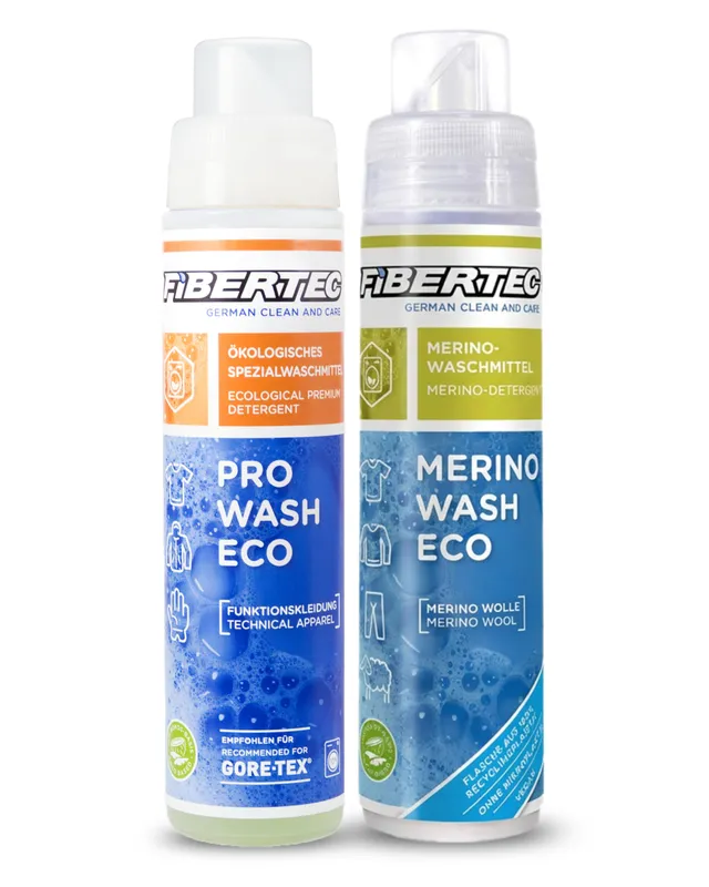 fibertec-pro-wash-eco-merino-wash-eco-waschmittel-2x250-ml-biologisch-abbaubar image 1
