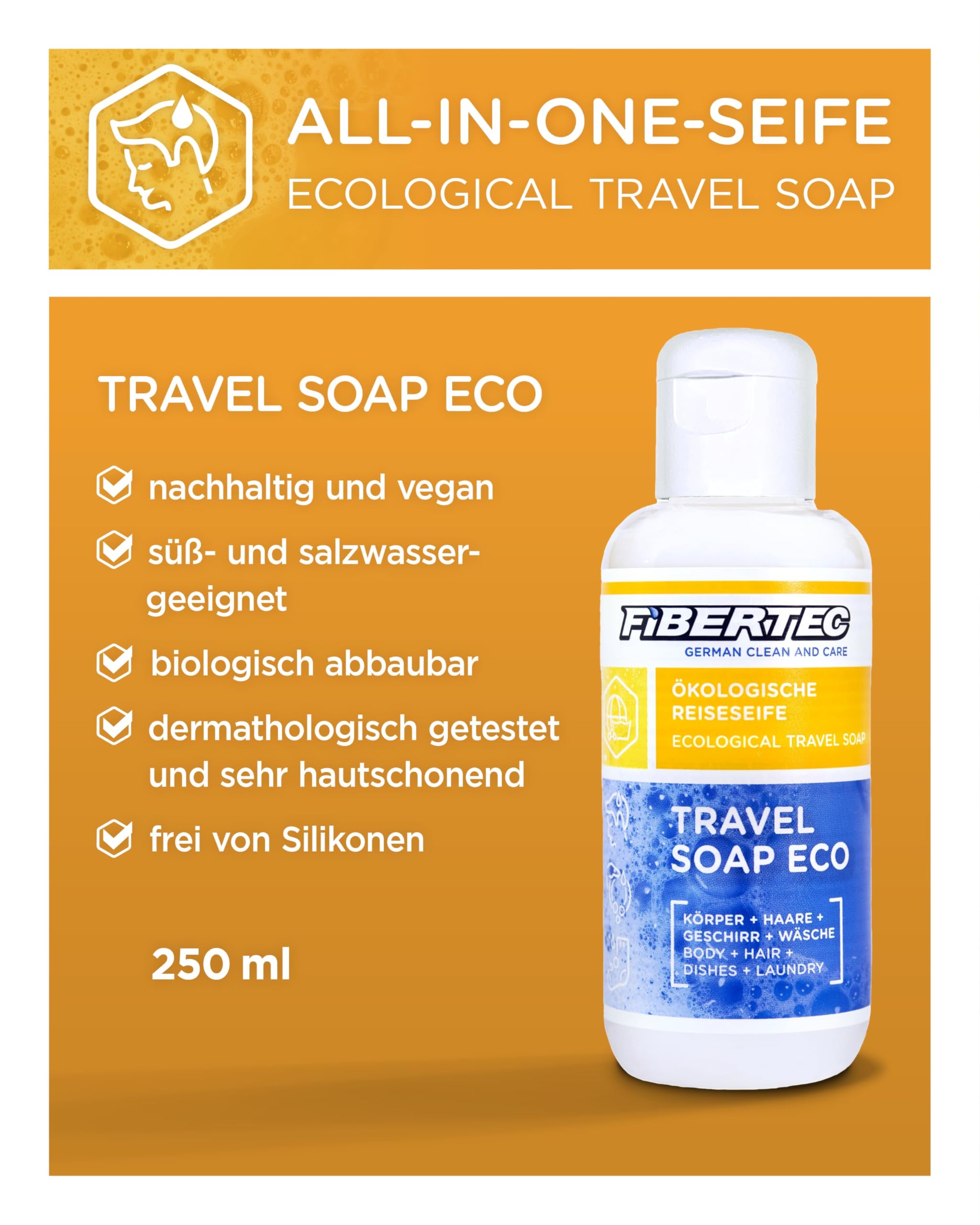 fibertec-k-rperpflege-travel-soap-eco-reiseseife-250ml-papaya image 3